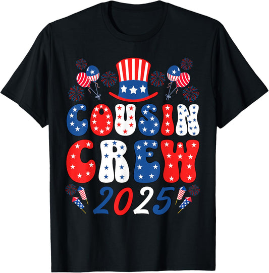 Cousin Crew 4th of July Family Matching Group Cousin Crew T-Shirt