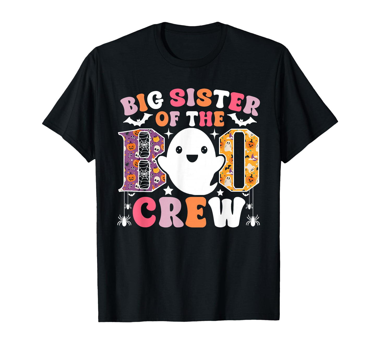 Big Sister of The Boo Crew Funny Ghost Halloween Costume T-Shirt