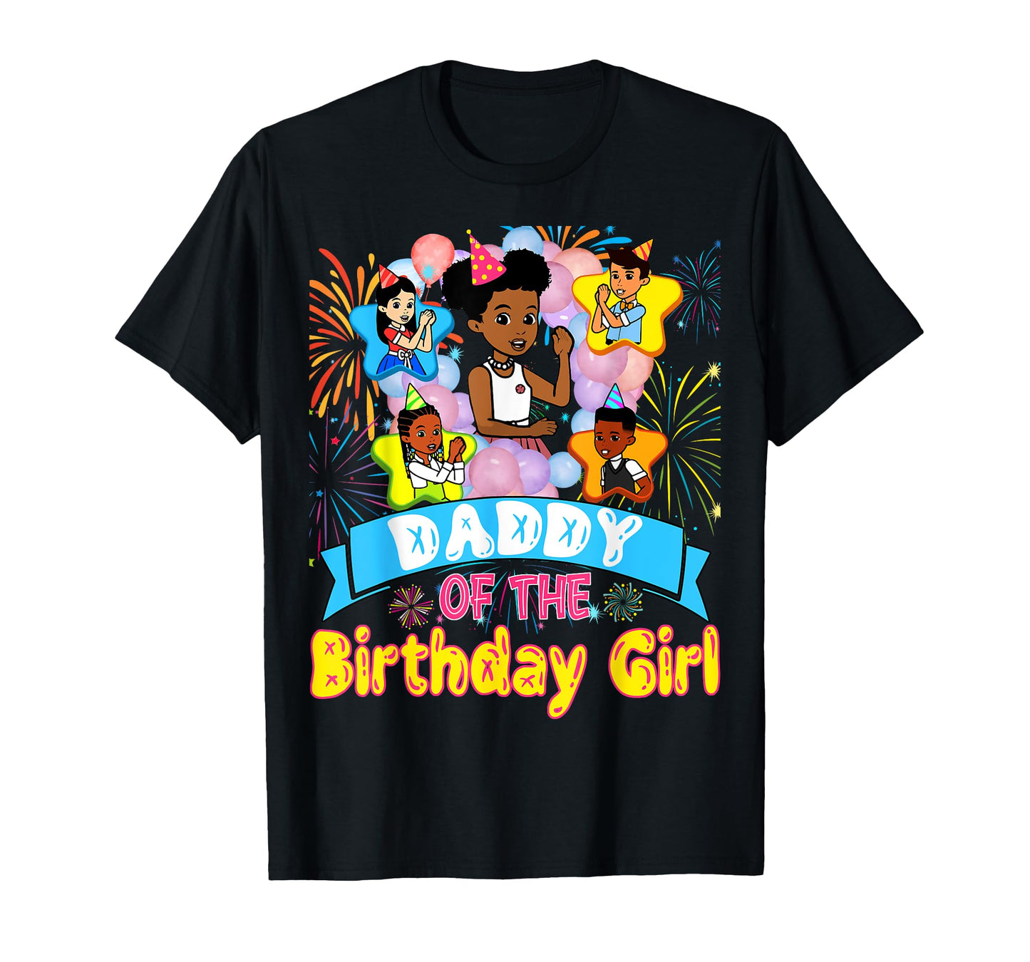 Daddy Of Birthday Girl Gracie Birthday Dolls Girl Party T-Shirt