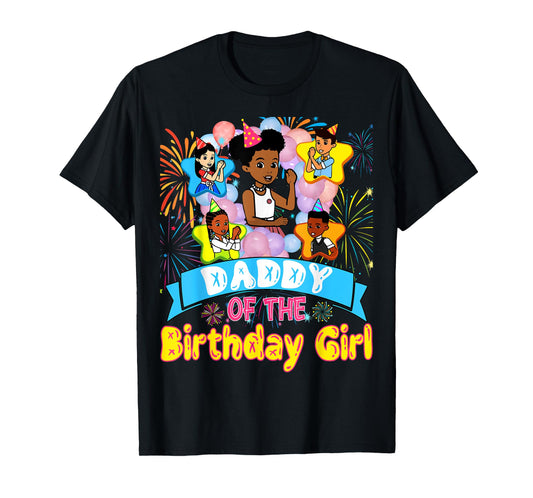 Daddy Of Birthday Girl Gracie Birthday Dolls Girl Party T-Shirt