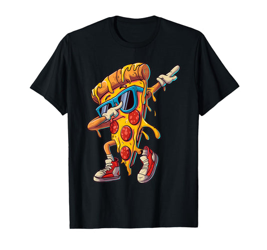 Dabbing Pizza Slice Fun Graphic for Food Lovers T-Shirt