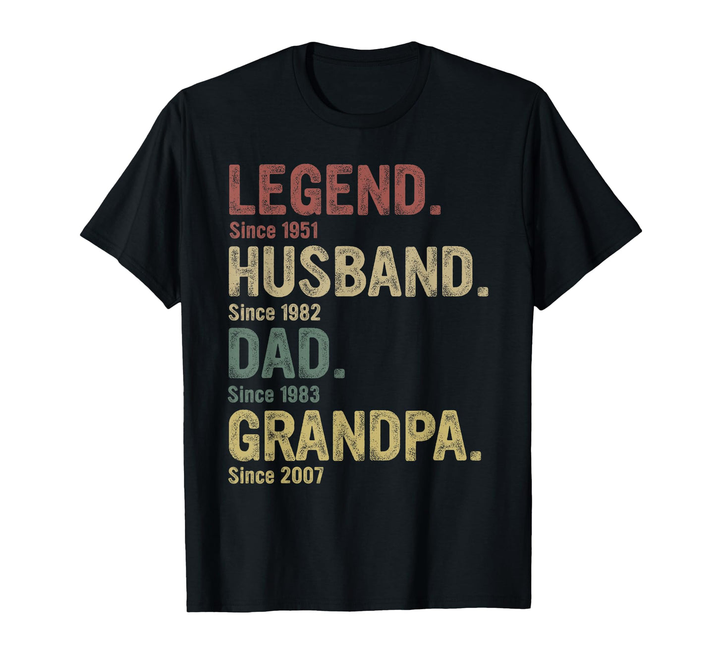 Legend Husband Dad Grandpa Since T-Shirt