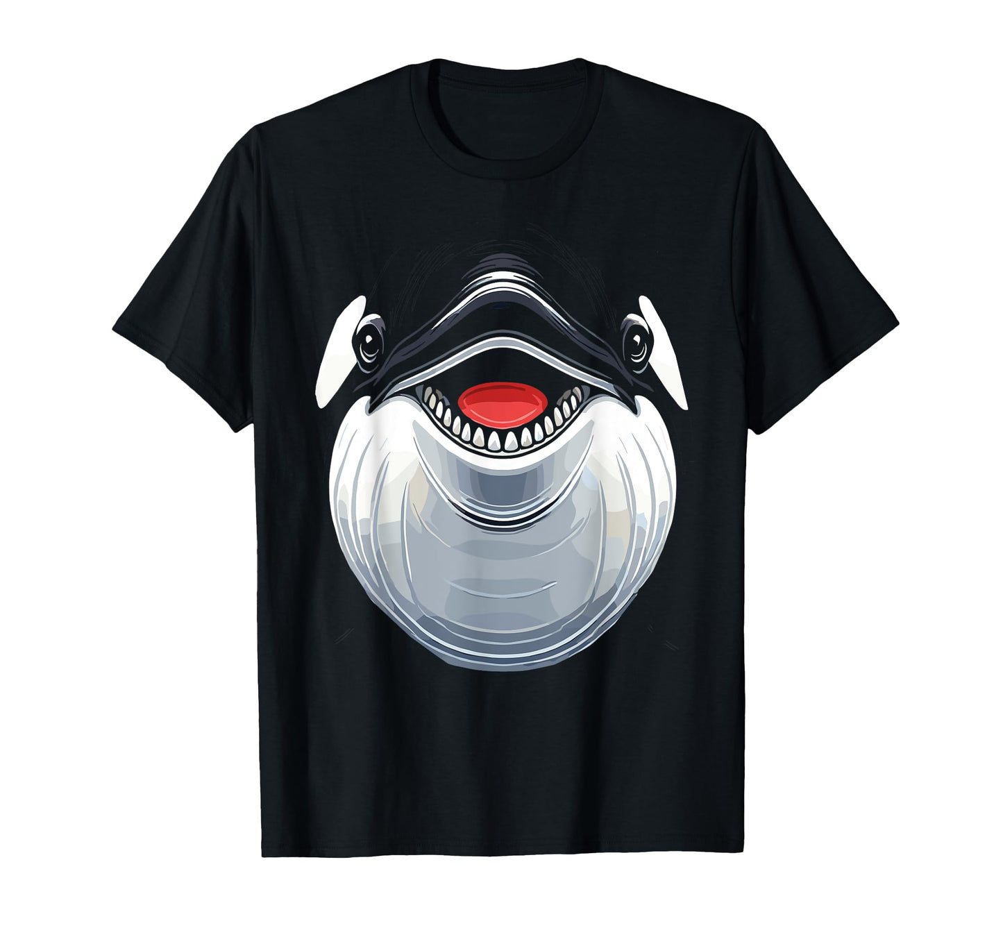 Funny orca whale costume, funny orca whale face costume T-Shirt