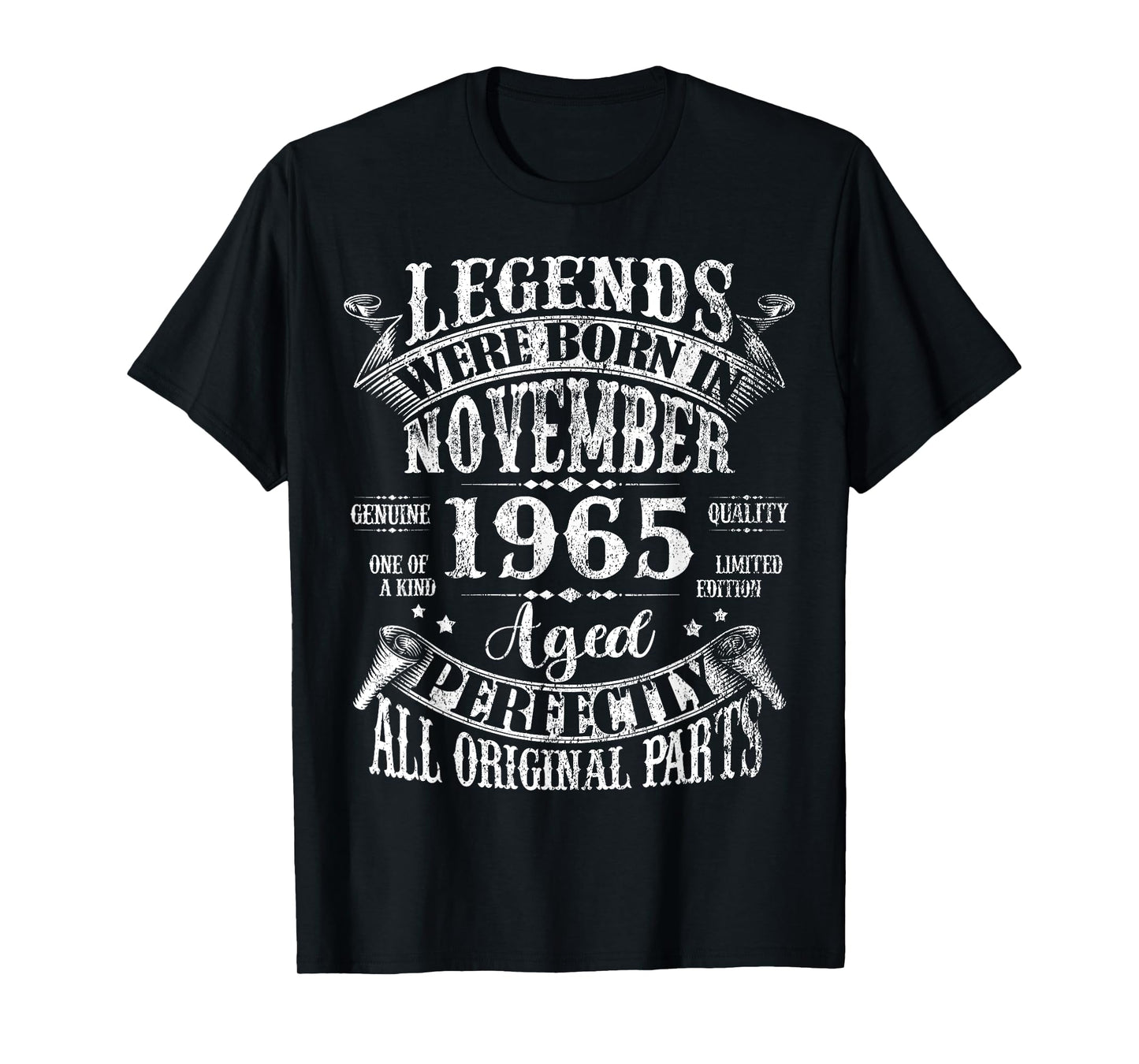 Legends Were Born in November 1965 60th Birthday Gifts Men T-Shirt