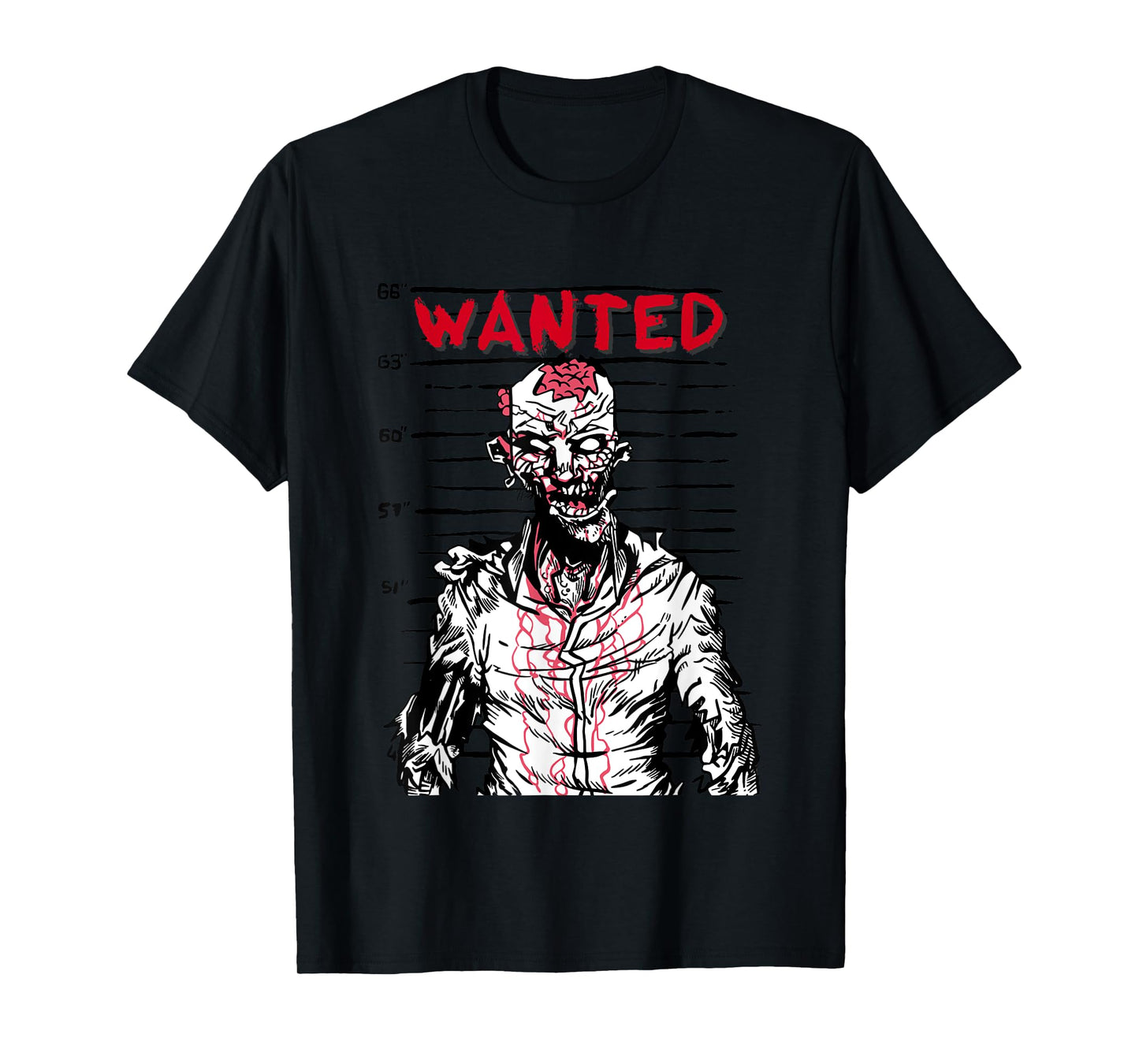 "Scary zombie wanted on Halloween" for horror movie fan T-Shirt