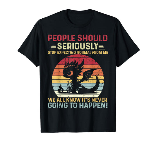 Vintage Dragon Seriously Dragon For Women and Girls, Boy T-Shirt