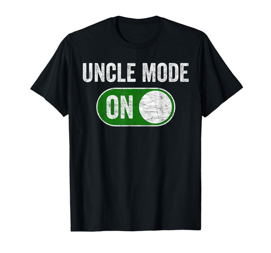 Uncle Fathers Day, Vintage Uncle Mode On T-Shirt