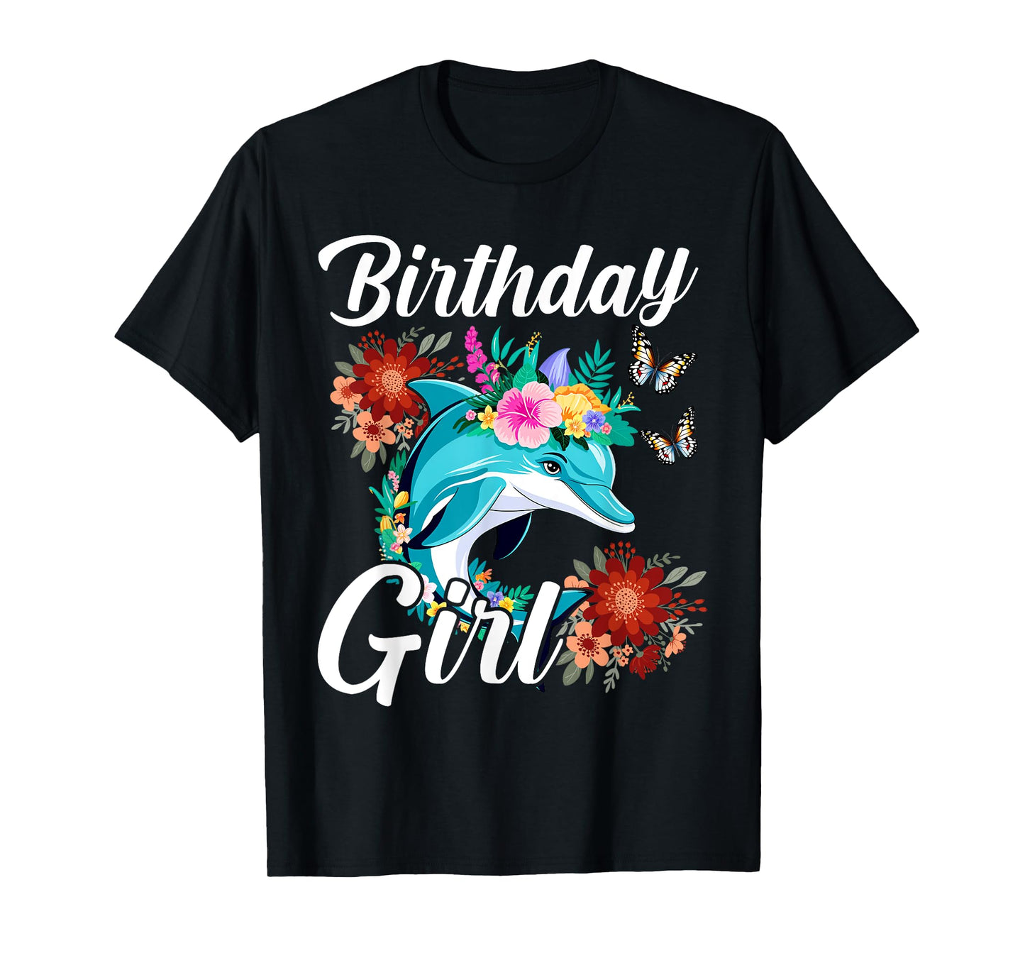 Dolphin Birthday Party Team Birthday Girl Love Sea & Beach T-Shirt