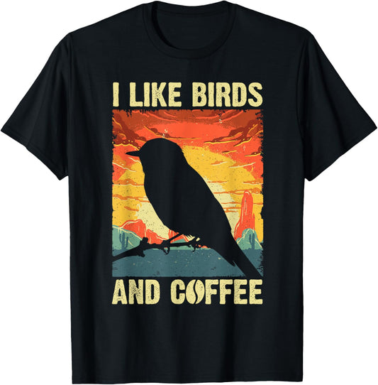 Best Bird Art For Men Women Birding Nerd Birder Bird Watcher T-Shirt