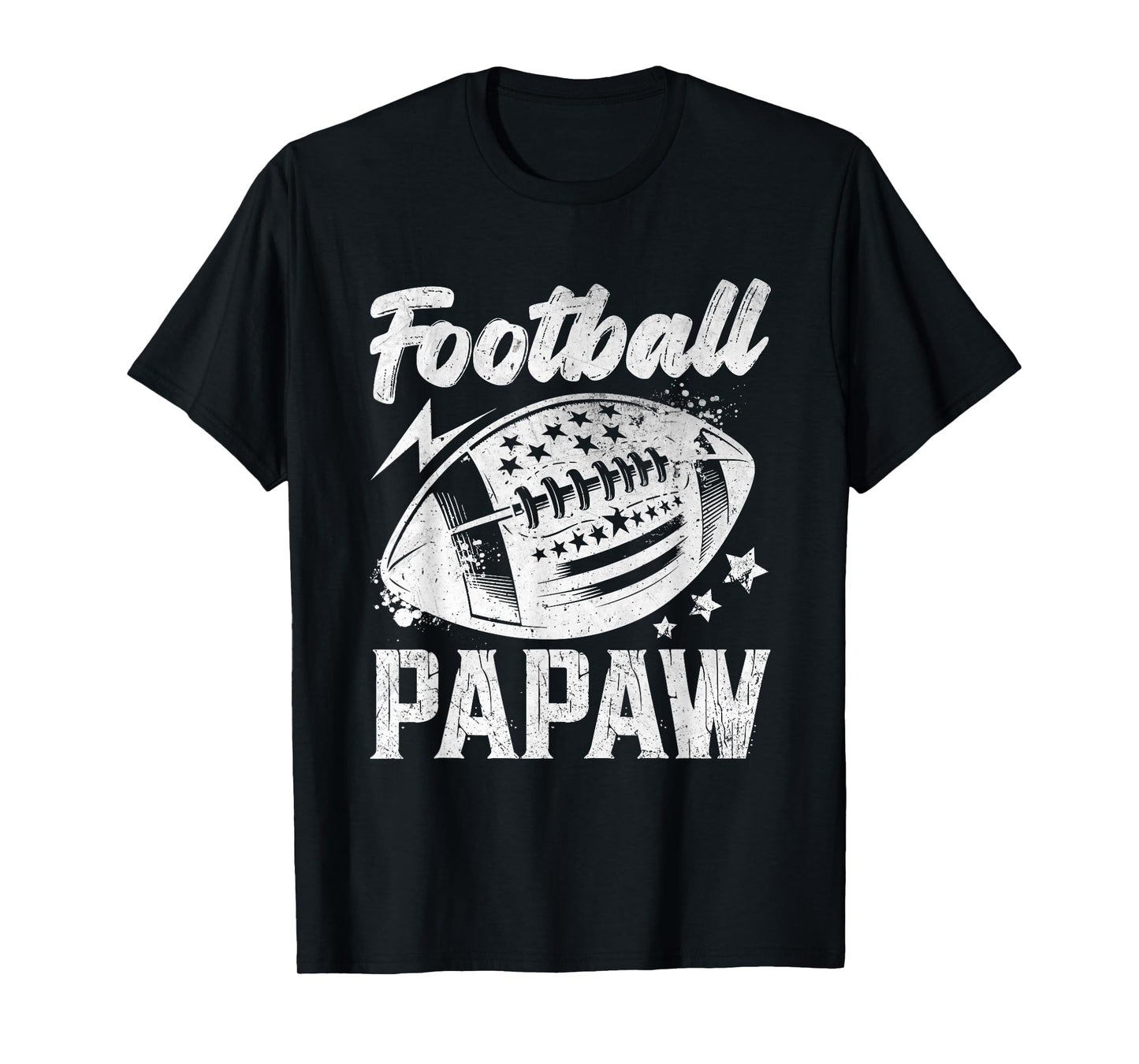 Vintage Football Papaw Gifts For Father's Day Dad Grandpa T-Shirt