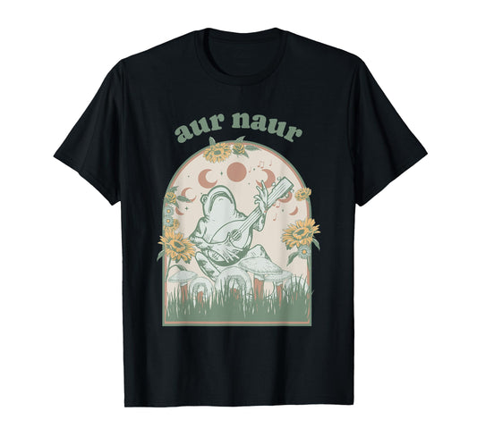 Aur Naur Australian Aussie Accent Cottagecore Frog Meme T-Shirt