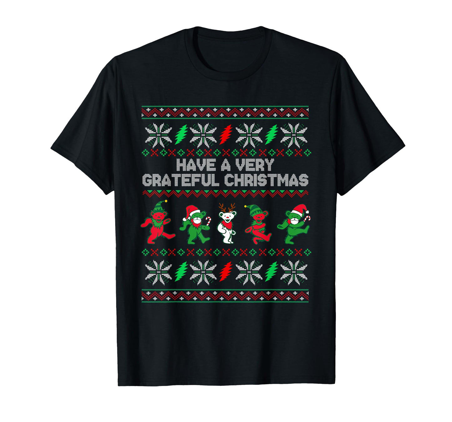 Have A Very Grateful Christmas Funny Bear Ugly Xmas 2022 T-Shirt
