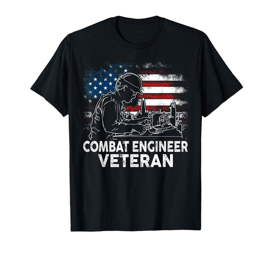 Combat Engineer Veteran Engineering Veteran's Day T-Shirt