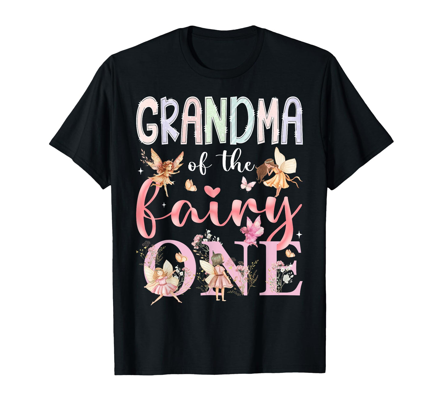 Grandma Of The Fairy One 1St Birthday Girl Fairytale T-Shirt