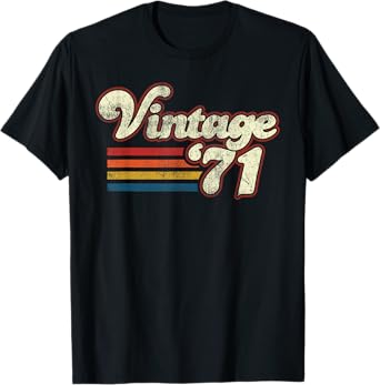 Vintage 1971 Birthday T-Shirt