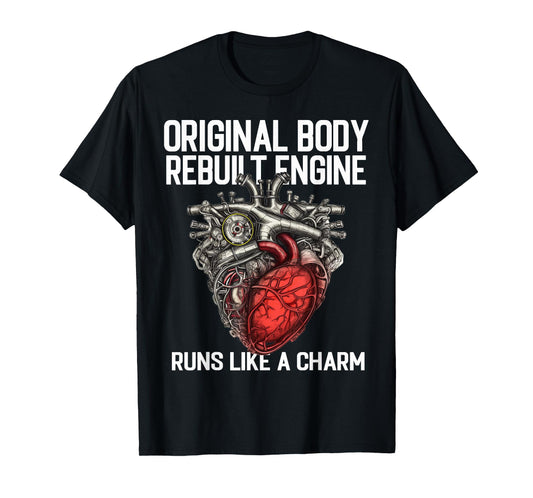 Funny Open Heart Surgery Bypass Survivor Recovery for Men T-Shirt