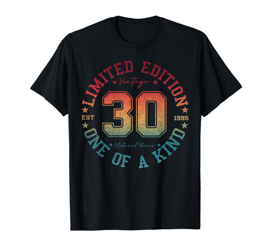 30 Year Old Gifts Vintage 1995 Limited Edition 30th Birthday T-Shirt