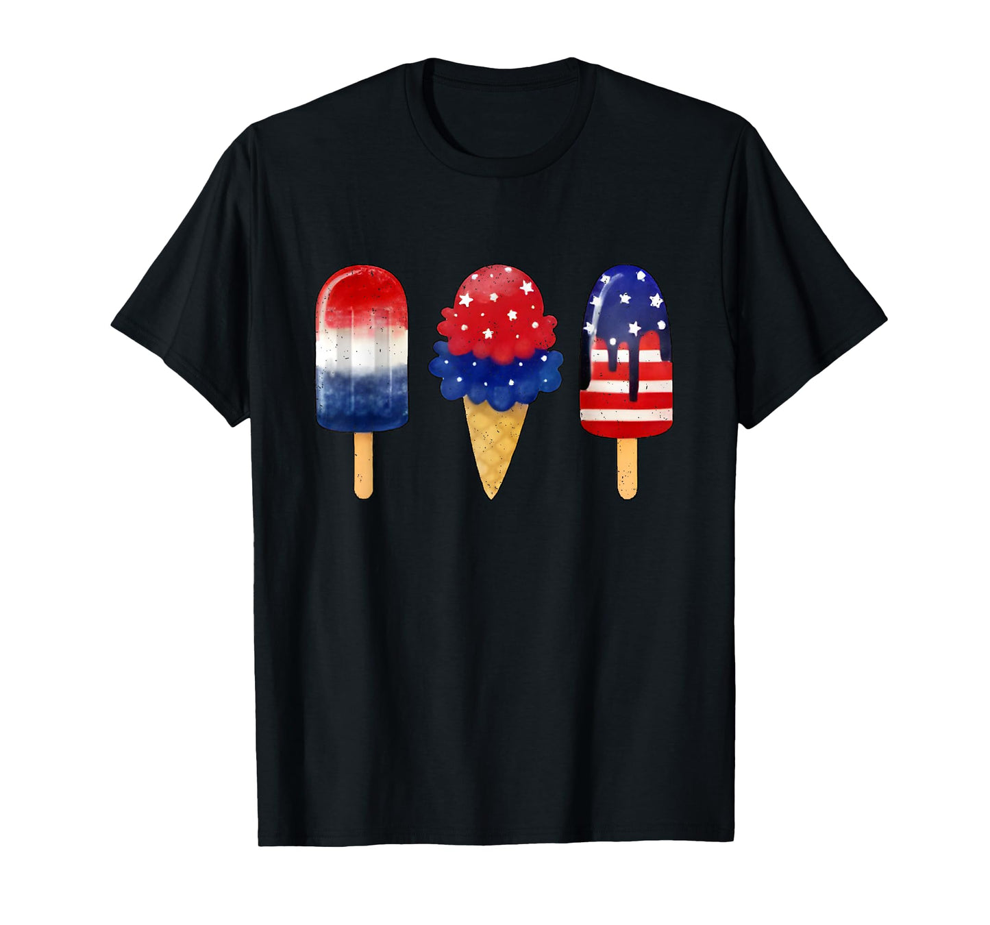 4th Of July Cute Popsicle Patriotic Ice Cream Men Women Kid T-Shirt