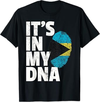 IT'S IN MY DNA Bahama Bahamian Flag Men Women Pride Roots T-Shirt