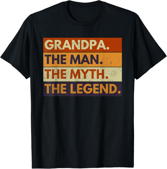 Grandpa The Man The Myth The Legend Men Father's Day T-Shirt