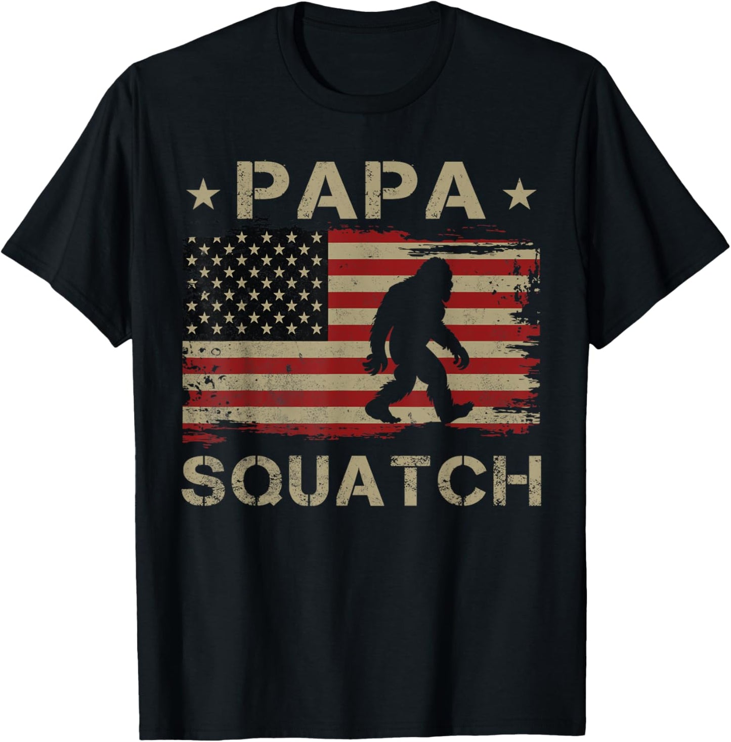Papa Squatch Bigfoot Sasquatch Papasquatch Father's Day Men T-Shirt