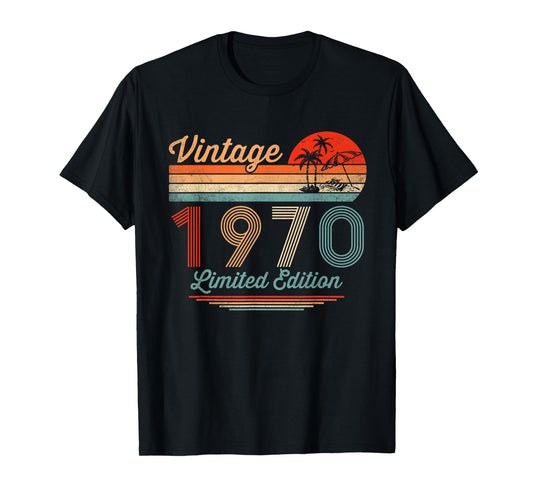Vintage 1970 Limited Edition 55 Year Old Gifts 55th Birthday T-Shirt