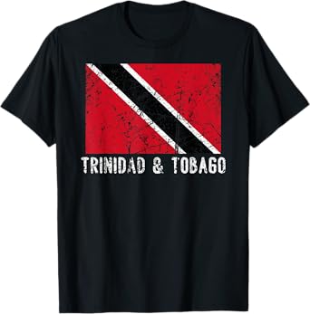 Trinidad And Tobago Distressed Caribbean Men Women Kids T-Shirt