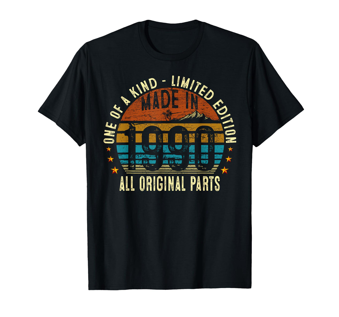 35th Birthday Gifts Men Women Vintage 1990 Original Parts T-Shirt