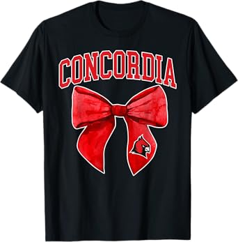 Concordia University Bow Vintage Athletics Girls Women T-Shirt