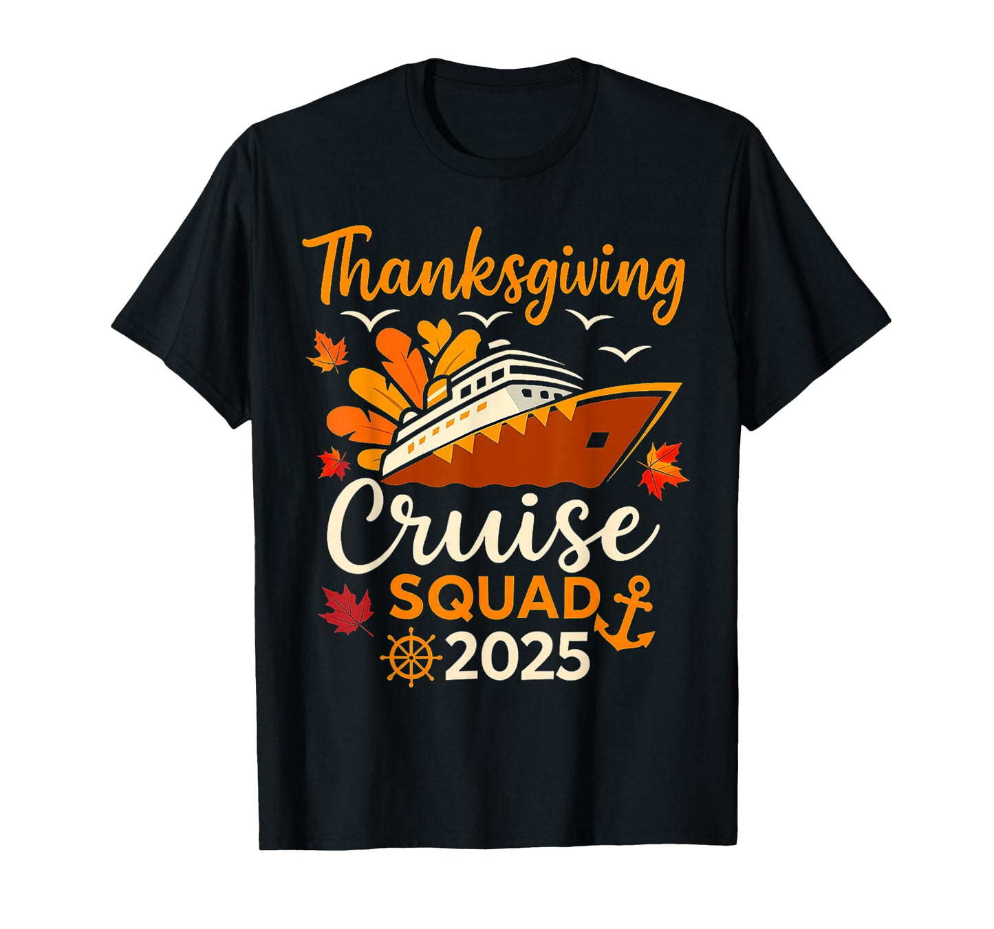 Matching Family Friends and Group Friendsgiving Cruise 2025 T-Shirt