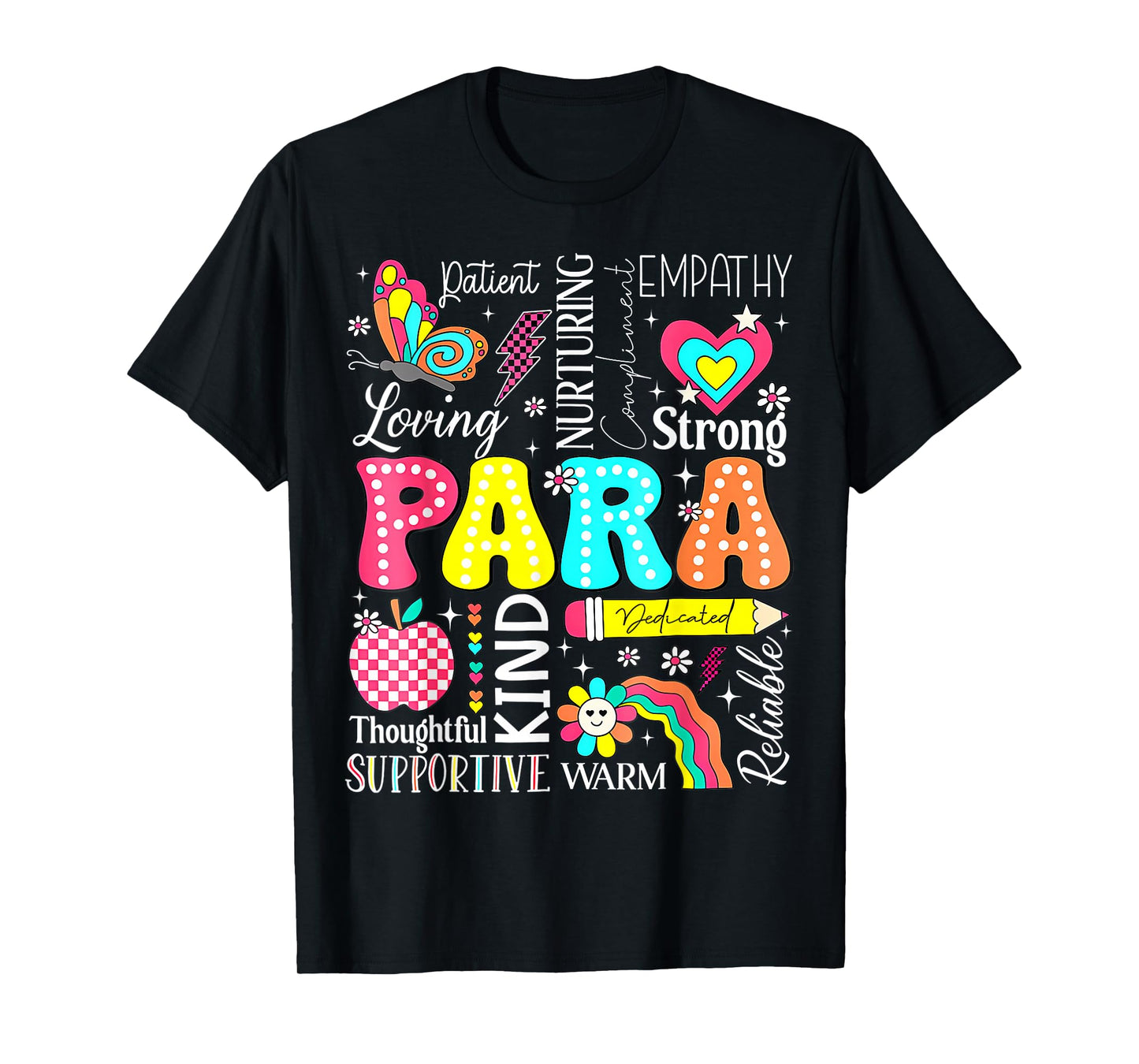 Para Paraprofessional Paraeducator First Day Back To School T-Shirt