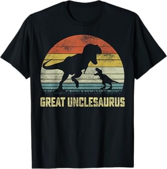 Great unclesaurus T Rex Dinosaur Great uncle Saurus Family T-Shirt