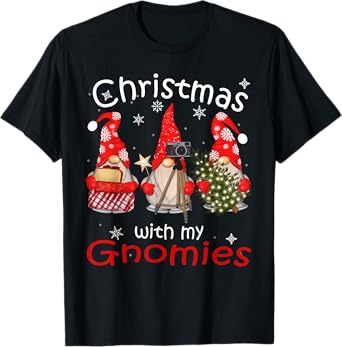 Gnome tShirt Gifts Funny Family Christmas Shirts Women 2024 T-Shirt