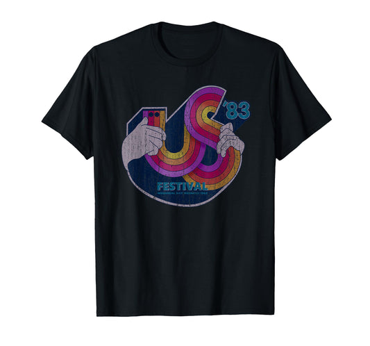 Retro Vintage US Festival 1983 Distressed Music Lover T-Shirt