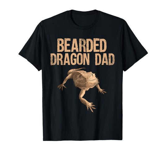 Bearded Dragon Art for Men Boys Father Bearded Dragon Lover T-Shirt