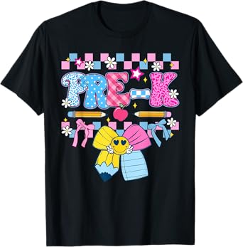 First Day Of PreK For Kids Girls Boys Teacher Back to School T-Shirt