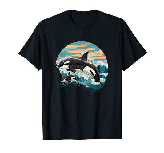 Killer Whale Orca Family T-Shirt