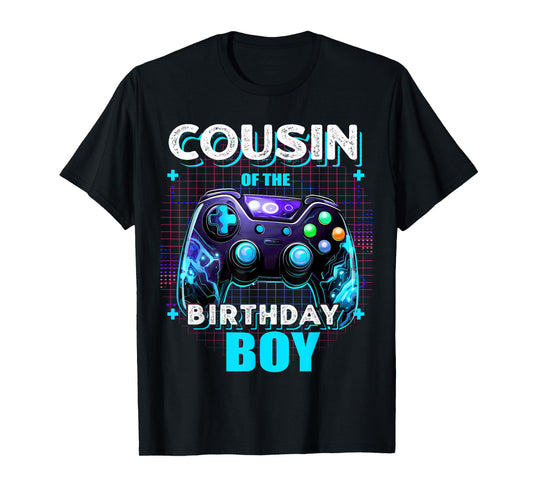 Cousin of the Birthday Boy Matching Video Gamer Party T-Shirt