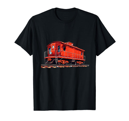 Funny Railroad Caboose for Rail and Railways Lovers T-Shirt