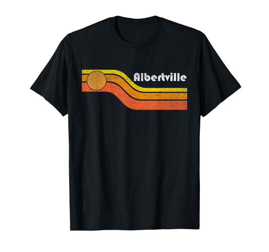Albertville - Vintage Men Women 70s 80s Graphic Cool Retro T-Shirt