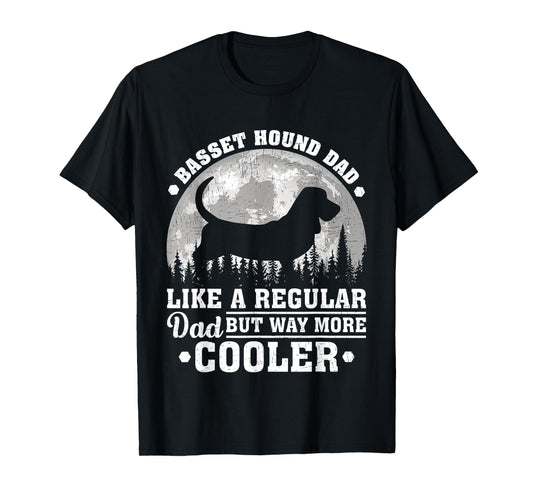 Basset Hound Dad Like A Regular Dad Funny Dog Father's Day Men T-Shirt