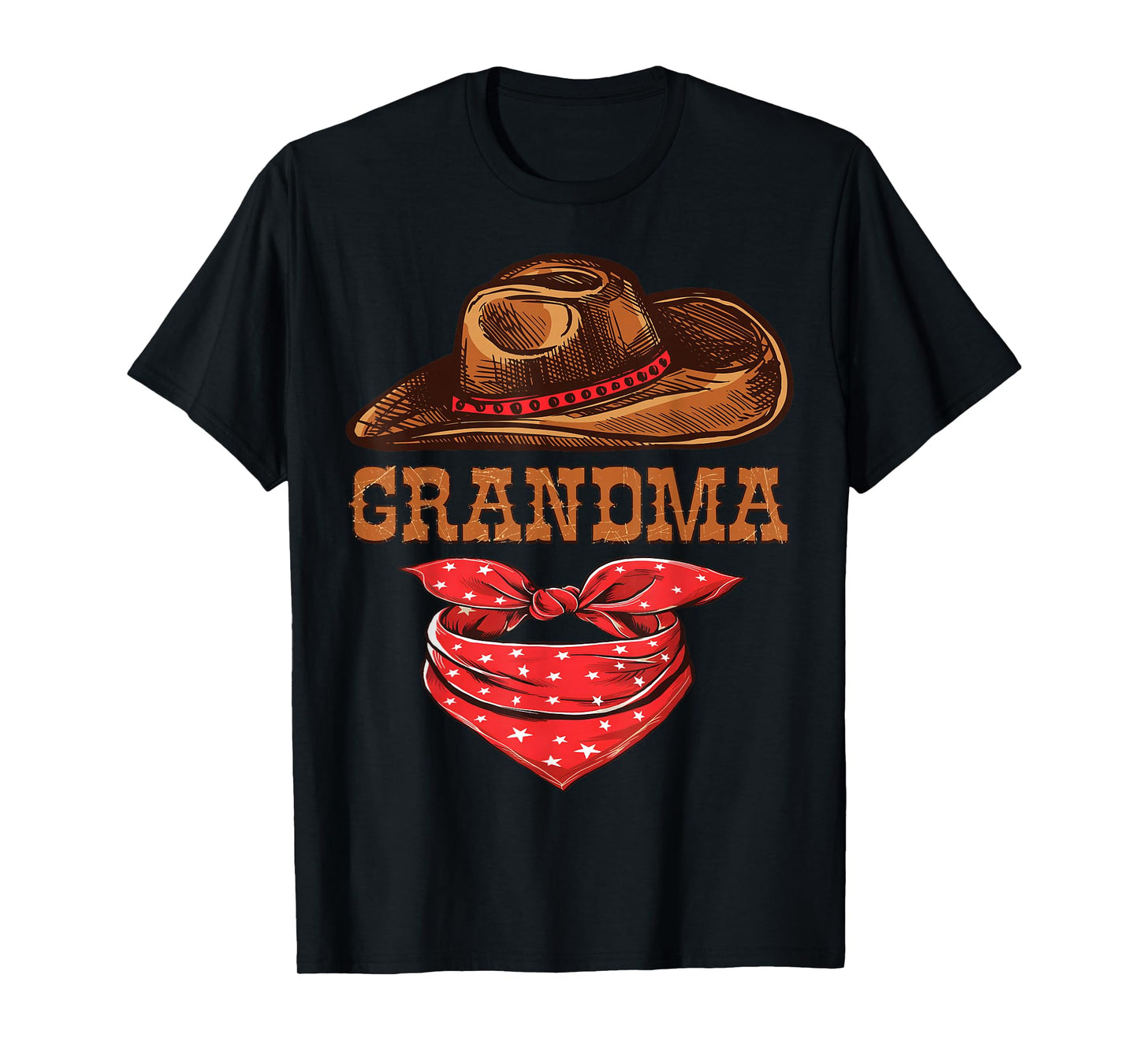 Grandma Western Birthday Cowboy Cowgirl Family Matching T-Shirt