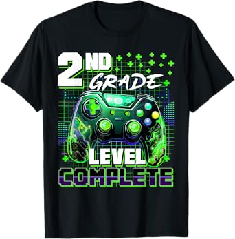 Controller Second 2nd Grade Level Complete Graduation Boys T-Shirt