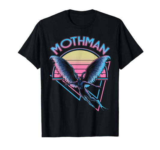 Mothman Vaporwave Cryptozoology Retro Vintage Cryptid T-Shirt