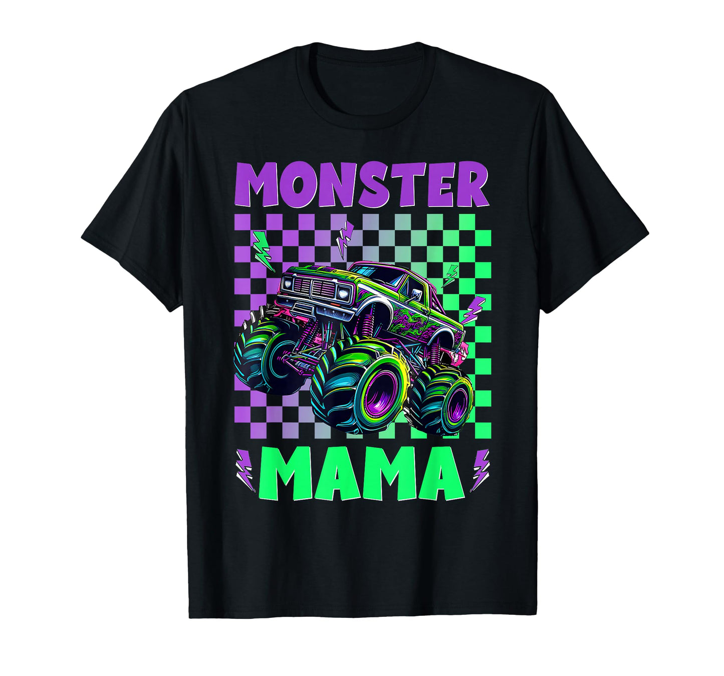 Monster Truck Mom Mama Of The Birthday Boy Family Matching T-Shirt
