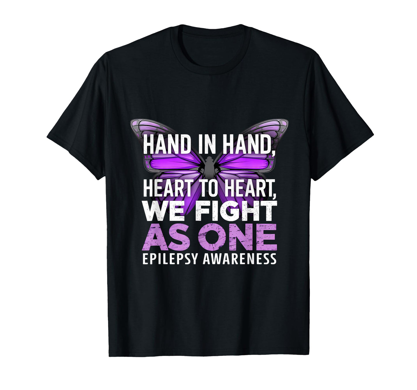 Epilepsy Awareness Month Butterfly We Fight As One T-Shirt