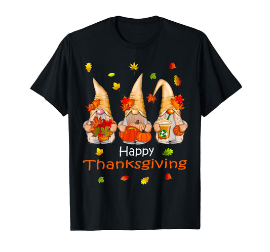 Funny Thanksgiving Shirts for Women Gnome - Gnomies Family T-Shirt