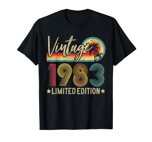 42nd Birthday Vintage 1983 42 Years Old Men Women T-Shirt