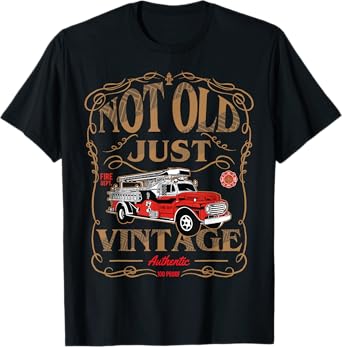 Retired Firefighter Shirt, Gift For Old Fireman Fire Fighter T-Shirt