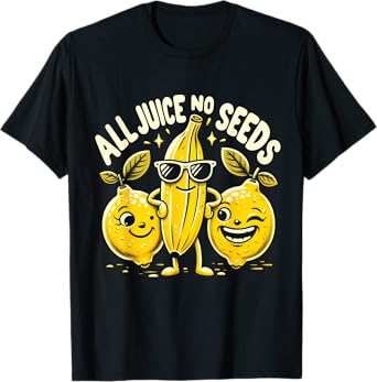 All Juice No Seeds Vasectomy Fruit Funny Men's T-Shirt